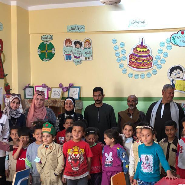 Establishment of 3 Community Schools (One Classroom School) with Misr ElKheir<br />
تأسيس 3 مدارس مجتمعية مع مؤسسة مصر الخير (مدارس الفصل الواحد)