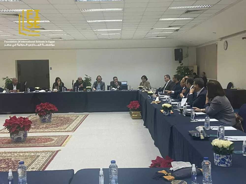 <center>FISE Members Meeting <br>الاجتماع السنوي لاعضاء مؤسسة المدارس الدولية في مصر <br> December 2022</center>